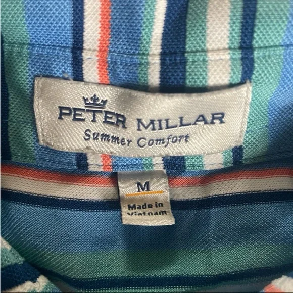 Peter Millar Summer Comfort Polo Shirt - Size M - Picture 3 of 5